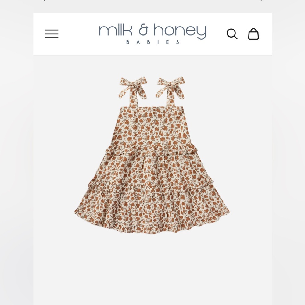 Riley and cru - ruffle swing dress - Garden